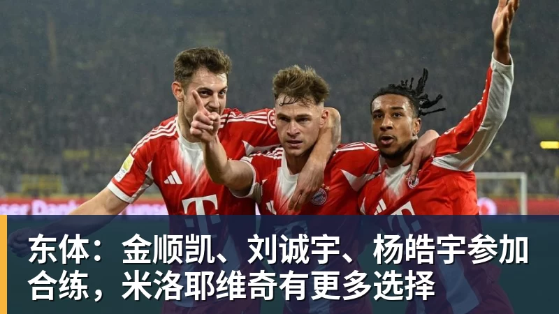 超凡国际东体：金顺凯、刘诚宇、杨皓宇参加合练，米洛耶维奇有更多选择
